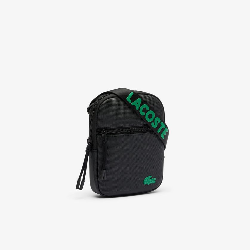 Lacoste NH4679TX Men’s Crossbody Satchel – Black