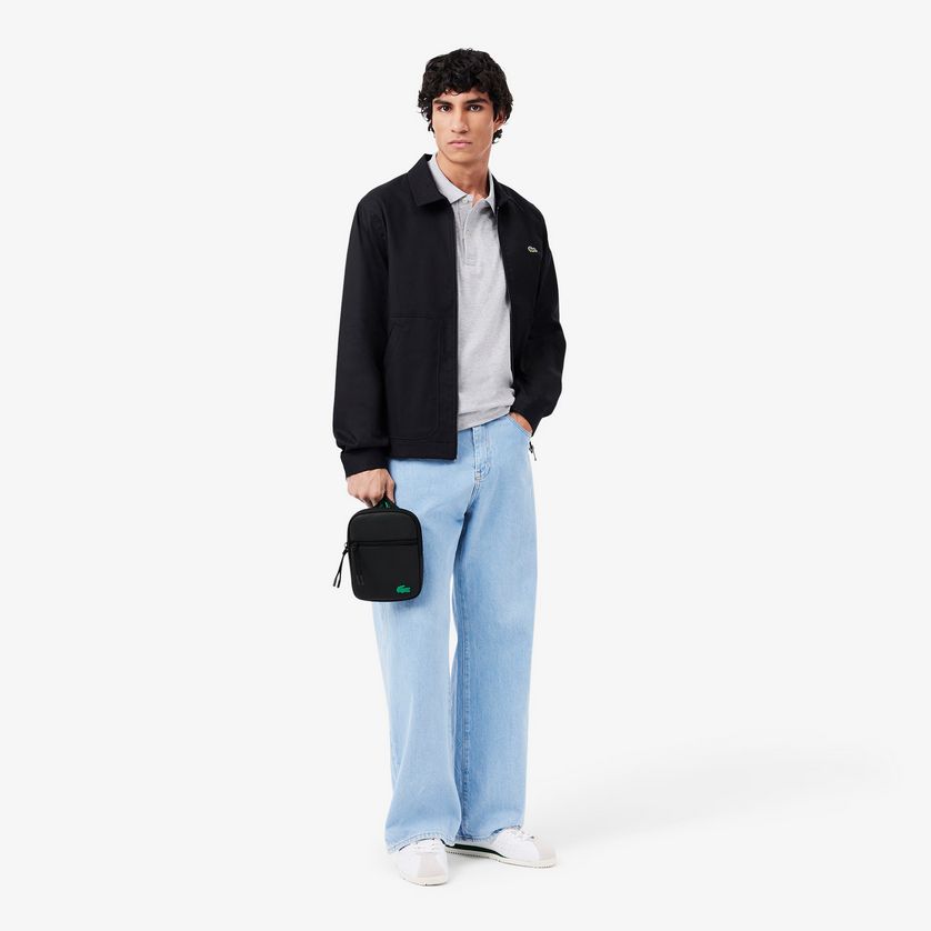 Lacoste NH4679TX Men’s Crossbody Satchel – Black