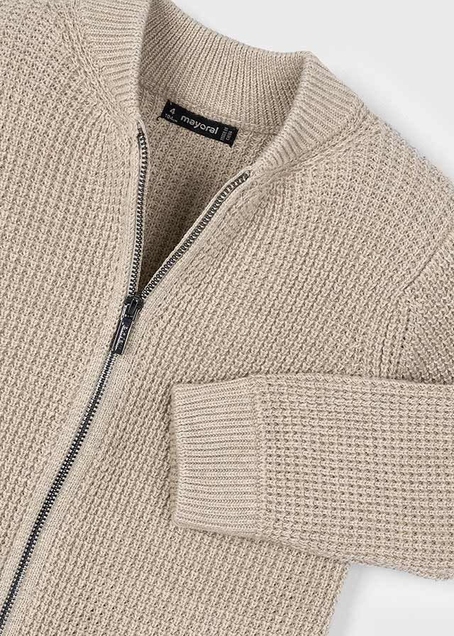 Mayoral 4385 Boy's Youth Long Sleeve Knit Zip-Up Cardigan – Chai Vig