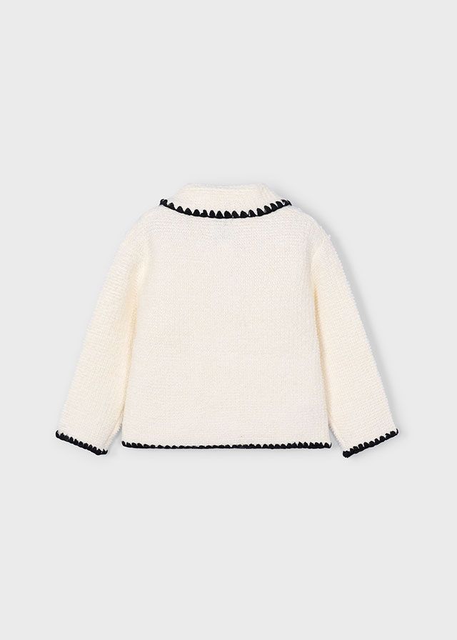 Mayoral 4436 Girl's Knit Button Up Jacket