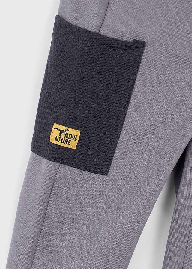 Mayoral 4808 Boy's Zip-Up Hoodie & Double Joggers- 3pc Set