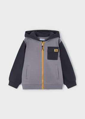 Mayoral 4808 Boy's Zip-Up Hoodie & Double Joggers- 3pc Set/