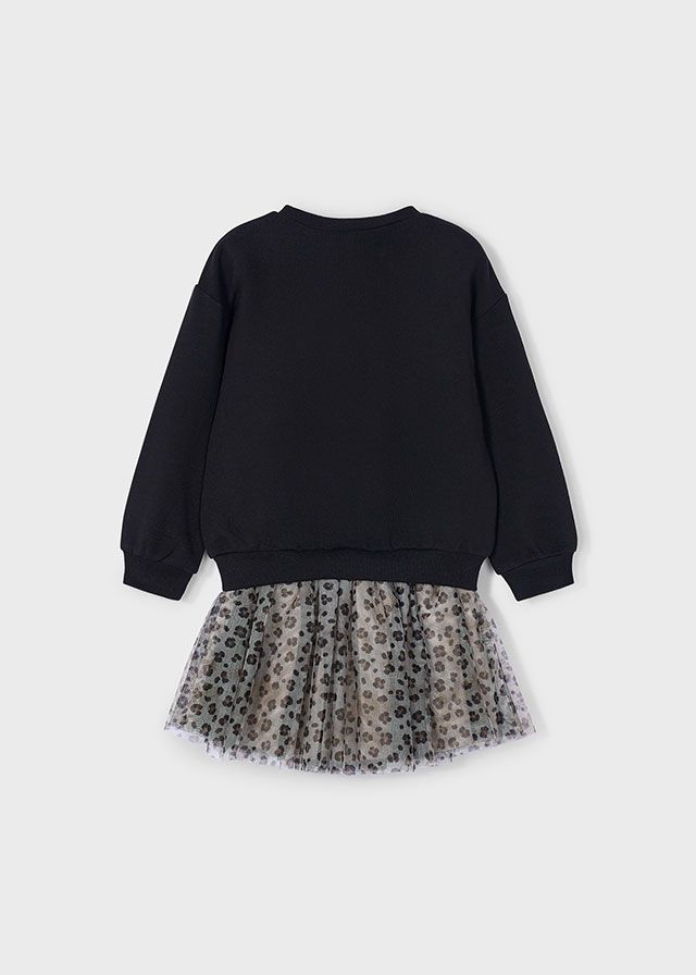 Mayoral 4936 Girl's Long Sleeve Top & Tulle Skirt Set
