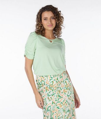 Esqualo SP24.30024 Women's SS Fancy Shoulder Top/