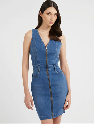 Guess W3GK15D4K96 Women S/L Jean Dress