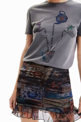 Desigual 22WWVK68/2022 Women's SS Post Dress /GRAY RENTAL
