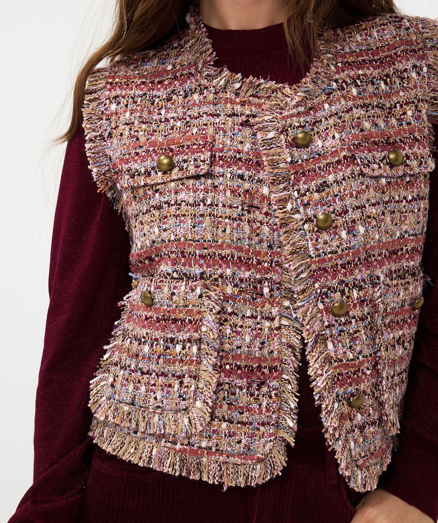 Esqualo F2410533 Women's SL Knit Jacket – Red Wine