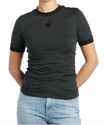 Guess W5BP22K1262 Women's Velvet Rose T-Shirt/
