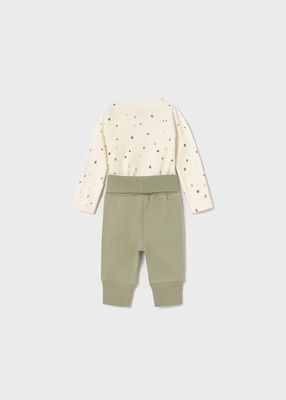 Mayoral 2638 Unisex Baby's LS Onesie & Pants Set 2PC/