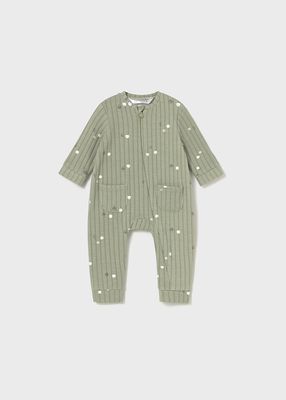 Mayoral 2730 Baby's LS Footless Ribbed Onesie/SALVIA