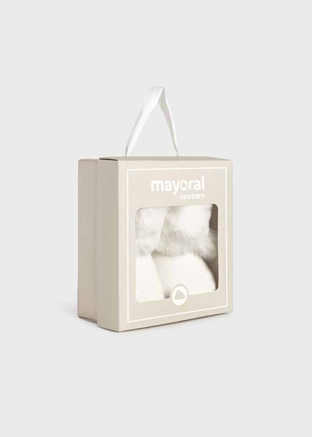 Mayoral 9954 Baby Girl's Fluff Knit Boots