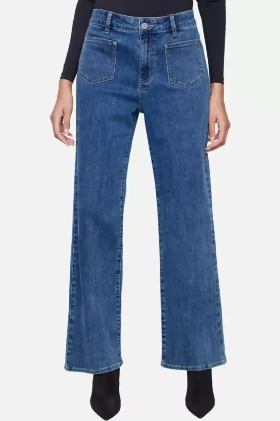 Charlie B C5687-431A Flared Stretch Denim Jeans – Indigo