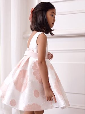 Abel & Lula 5040 Girl's SL FLoral Fil Coupe Dress/