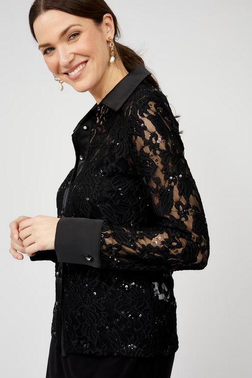 Frank Lyman 259170 Women's Long Sleeve Knit Blouse