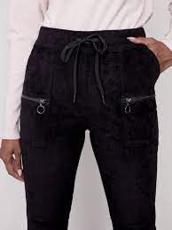 Charlie B C5438RR/663B Women's Drawstring Corduroy Jogger Pant w/ Pockets