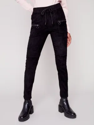 Charlie B C5438RR/663B Women's Drawstring Corduroy Jogger Pant w/ Pockets/