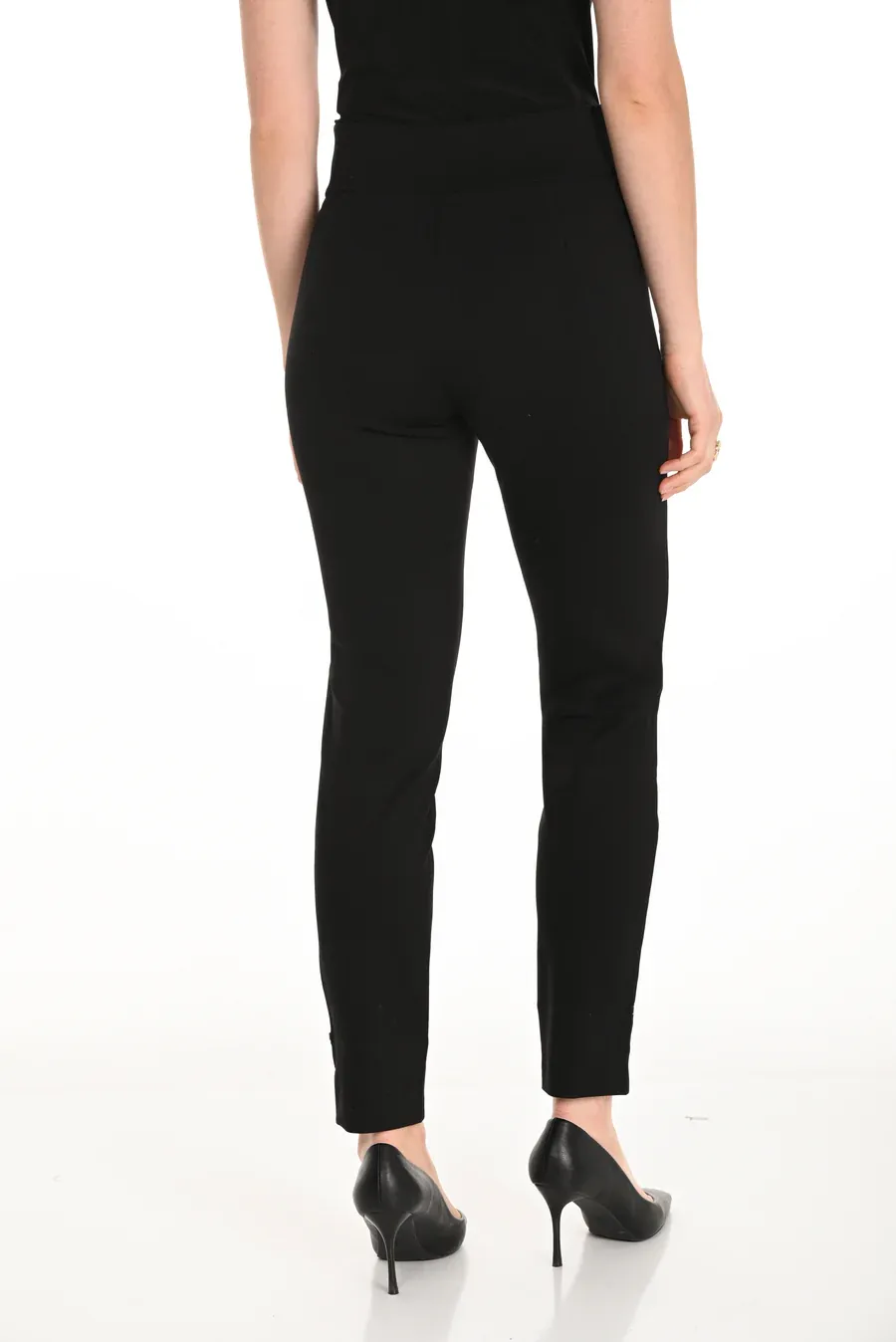 Frank Lyman 253774 Women's Straight Leg Stretch Pants – Black