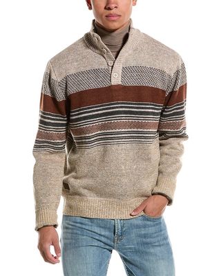 Point Zero 7568601 Men's Jaquard Knit Sweater/HUMUS