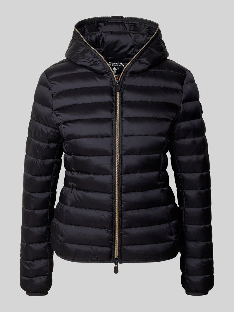 Save The Duck D33620W-IRIS21 Women's ALEXIS Hooded Puffer Coat
