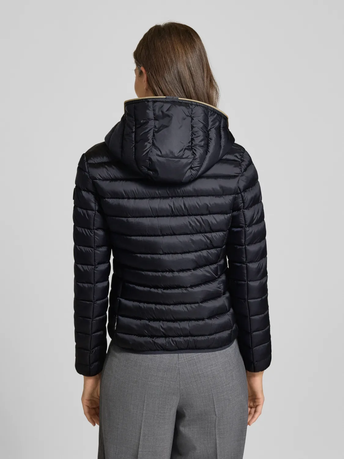Save The Duck D33620W-IRIS21 Women's ALEXIS Hooded Puffer Coat