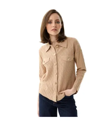 Leo & Ugo AW188-5  Women's LS Rhinestone Cardigan/