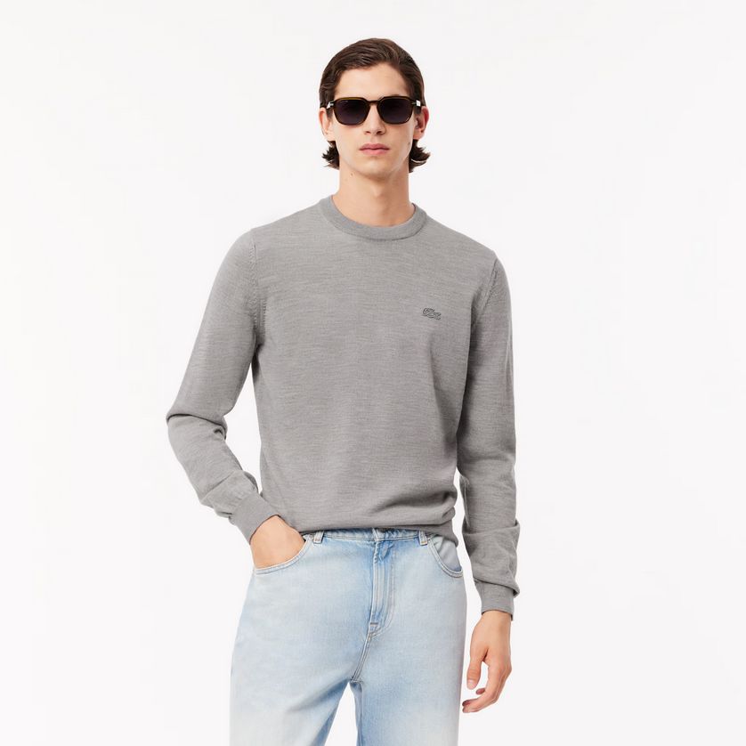 Lacoste AH1969 51 Men's Long Sleeve Knit Sweater