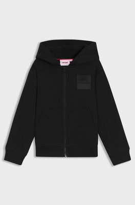 Hugo G00454 Boy's Youth Zip-Up Hoodie – Black