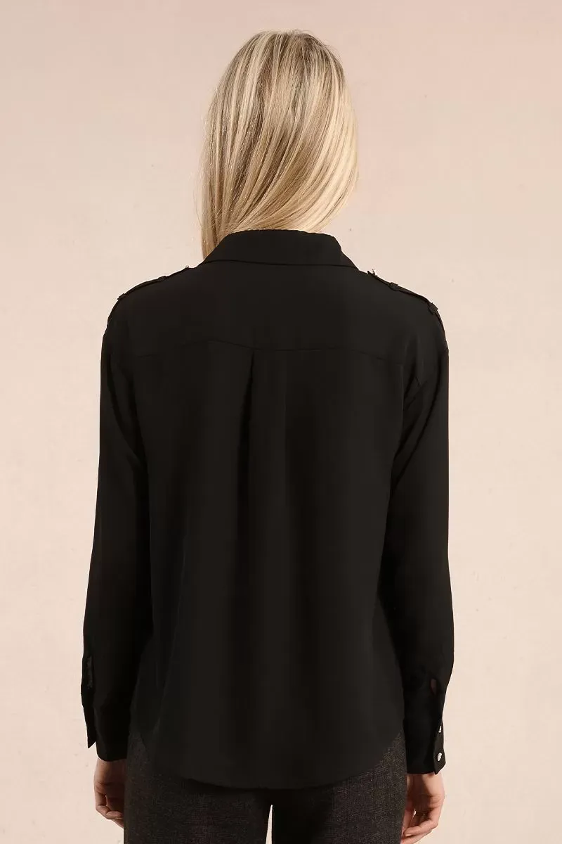 Molly Bracken G937DN Women's Long Sleeve Button Up Shirt