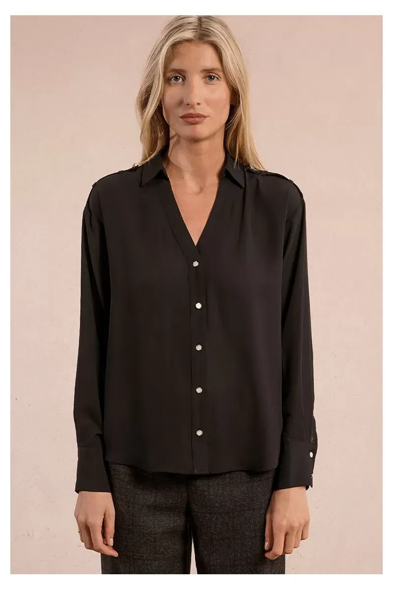 Molly Bracken G937DN Women's Long Sleeve Button Up Shirt