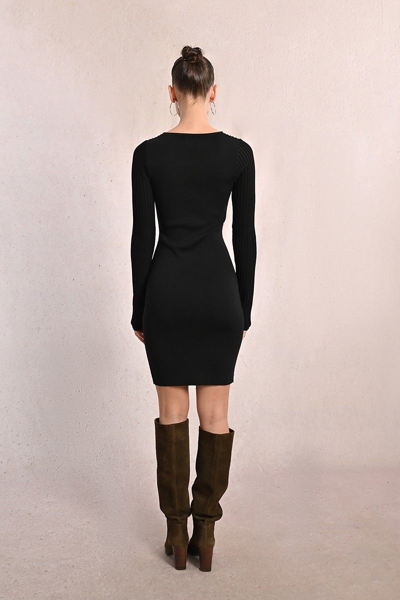 Molly Bracken T2111DN Women's Long Sleeve Knit Dress