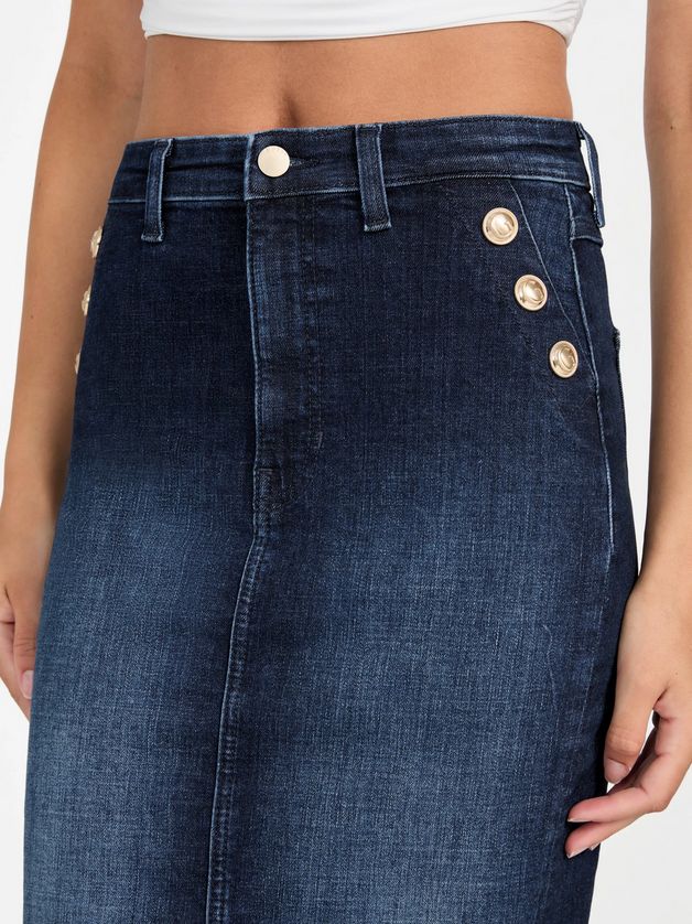 Guess W5BD1TD0791 Riley Denim Pencil Skirt – Blue