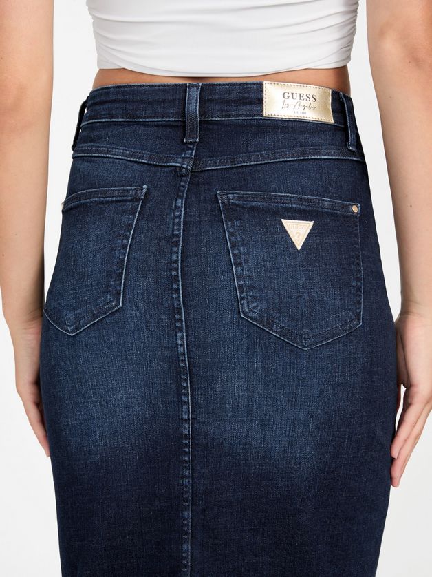 Guess W5BD1TD0791 Riley Denim Pencil Skirt – Blue