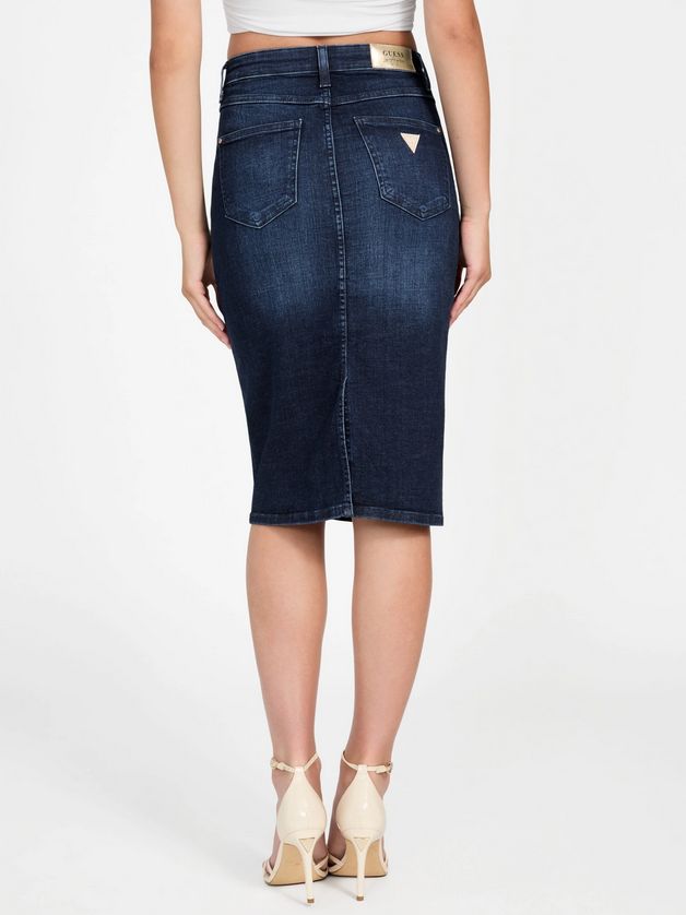 Guess W5BD1TD0791 Riley Denim Pencil Skirt – Blue
