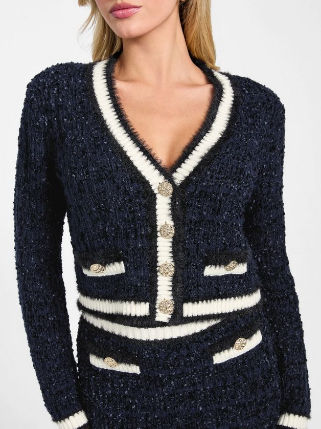 Guess W5BR0EZ4090 Women's Long Sleeve Aomori Cardigan