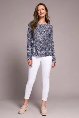 Tribal 2383O-576-0805 Women's L/S Crew Neck Sweater/