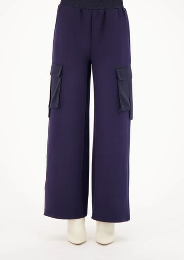 Gabby Isabella 525617- Spanner- Women's Satin Cargo Straight Leg Pant