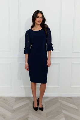 Frank Lyman 259025 Women's 3/4 Chiffon Sleeve Dress/