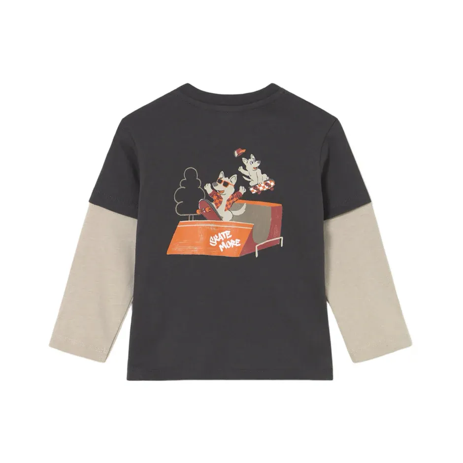 Mayoral 2062/521 Boy's Junior Long Sleeve T-Shirt & Pants Set 2PC – Sombra