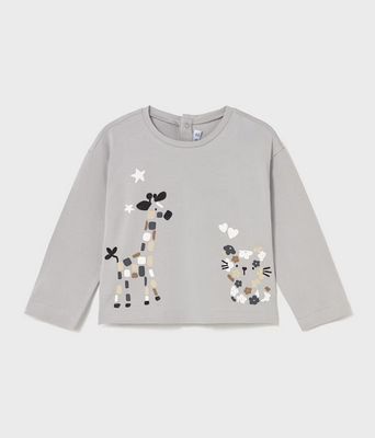 Mayoral 2082/2737 Baby Girl's LS T-Shirt & Printed Leggings Set 2PC/