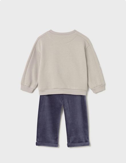 Mayoral 2513 Boy's Junior Long Sleeve Sweater & Corduroy Pants Set 2PC – Ballena