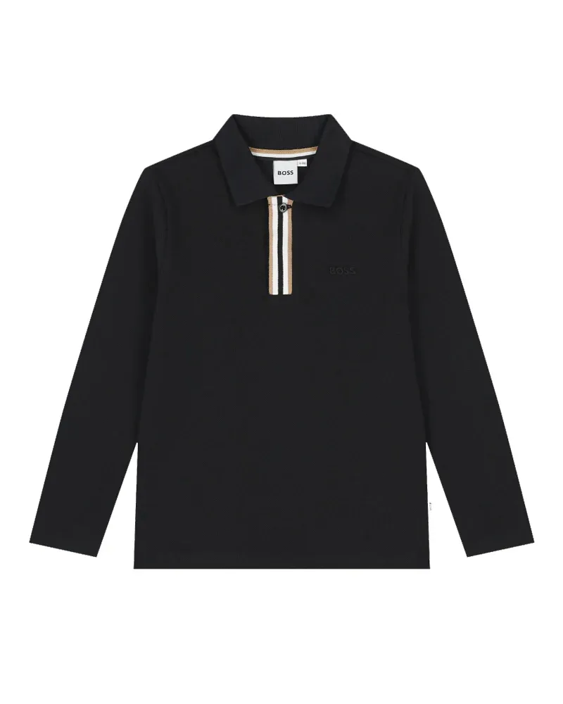 BOSS J52333 Boy's Long Sleeve Polo
