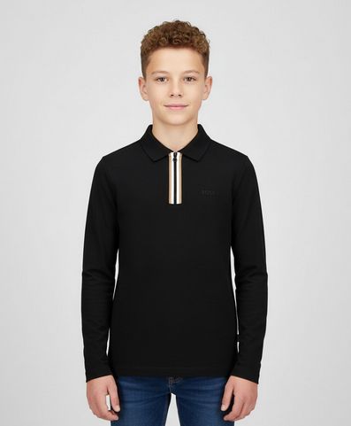 BOSS J52333 Boy's Long Sleeve Polo