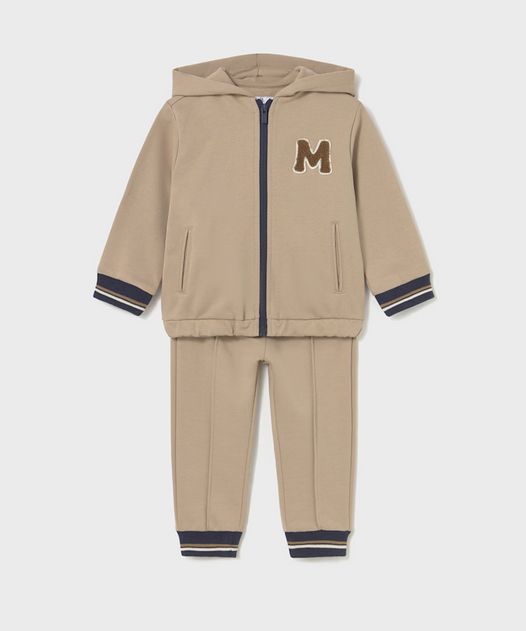 Mayoral 2839 Baby Boy's Tracksuit Set 2PC – Beige