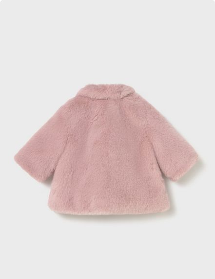 Mayoral 2402 Baby Girl's Long Sleeve Faux Fur Coat – Petalo
