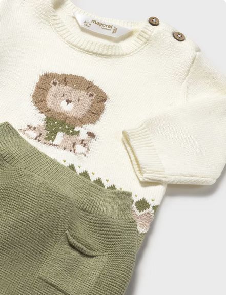 Mayoral 2563 Baby’s Long Sleeve Embroidery Top & Leg Warmer Set 2PC