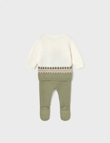Mayoral 2563 Baby’s Long Sleeve Embroidery Top & Leg Warmer Set 2PC