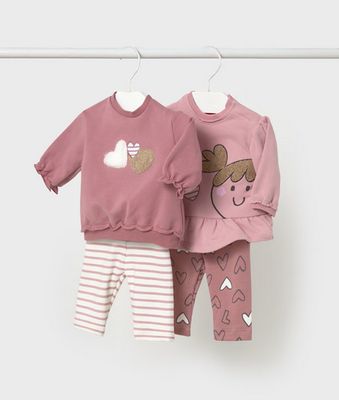 Mayoral 2710 Baby Girl's LS Top & Legging Set 2PC/