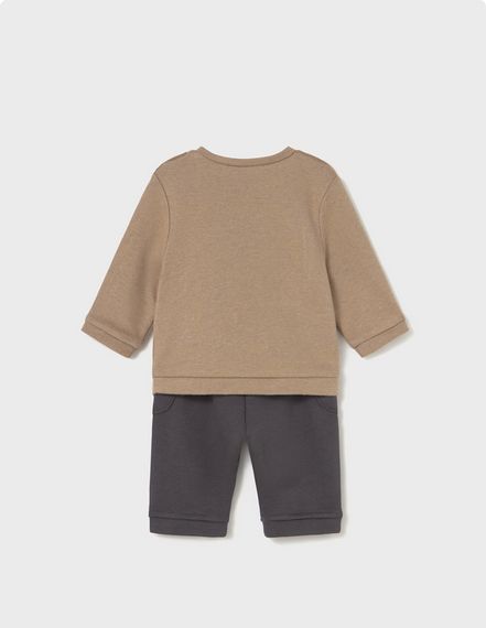 Mayoral 2583 Baby Boy's Long Sleeve Sweater & Jogger Set 2PC – Cacahuete