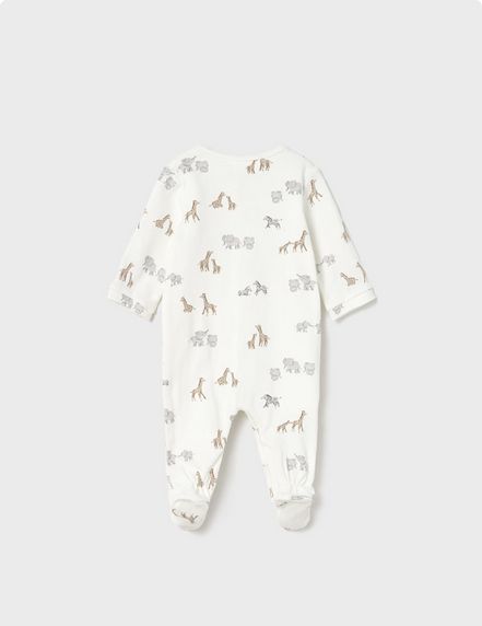 Mayoral 2703 Baby Boy's Long Sleeve Footie Onesie