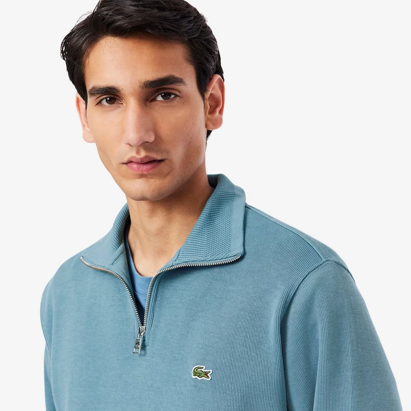 Lacoste SH1927 52 166 Men’s Sweater w/ Neck Zip – Navy